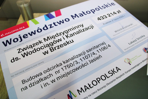 Nowe odcinki kanalizacji w Gminie Brzesko