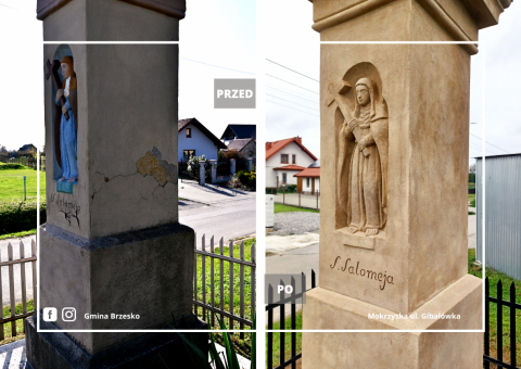 Odnowiona kapliczka przy Gibałówce