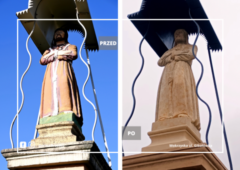 Odnowiona kapliczka przy Gibałówce