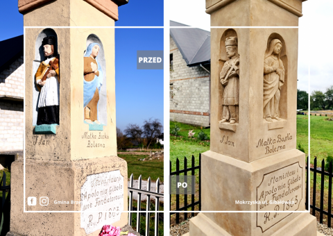 Odnowiona kapliczka przy Gibałówce