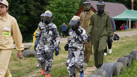 Młodzi strażacy w akcji