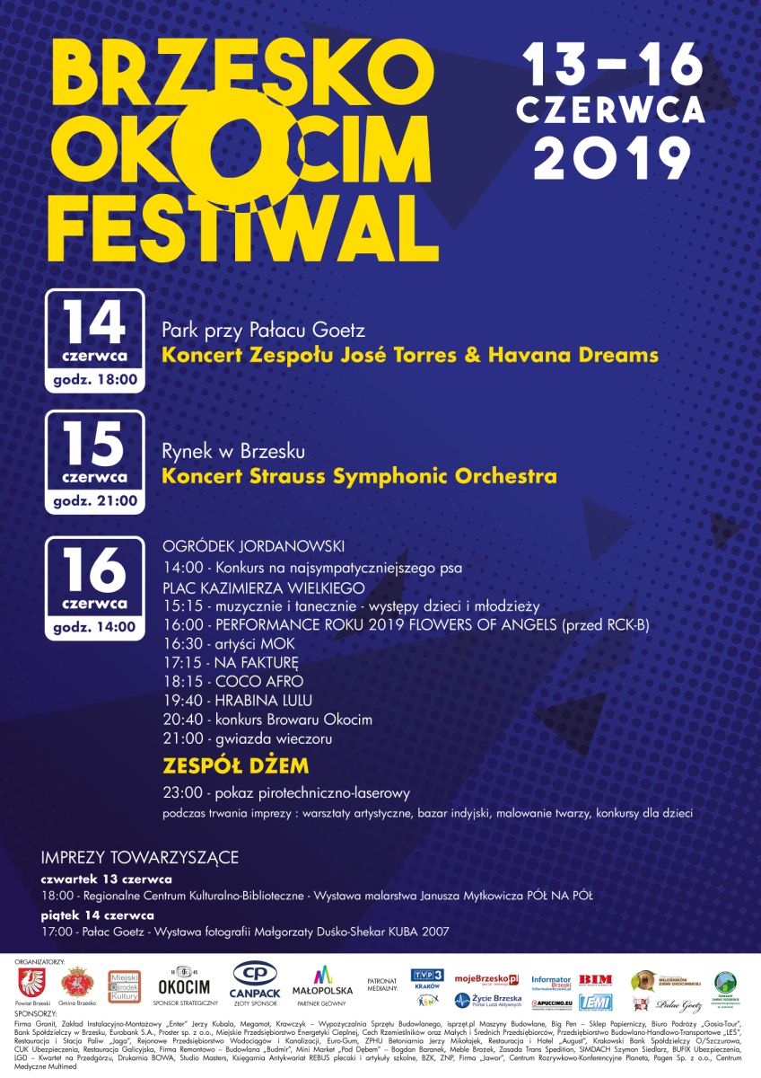 13 – 16 czerwca 2019 – Brzesko Okocim Festiwal