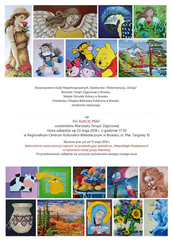 XVI AUKCJA PRAC UCZESTNIKÓW  WTZ