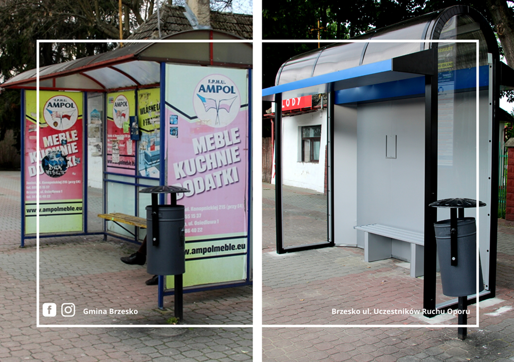 Wymiana wiat przystankowych