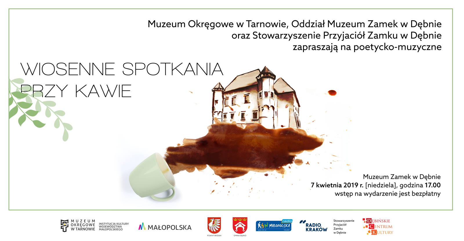 Zamek w Dębnie - wiosenne spotkania przy kawie