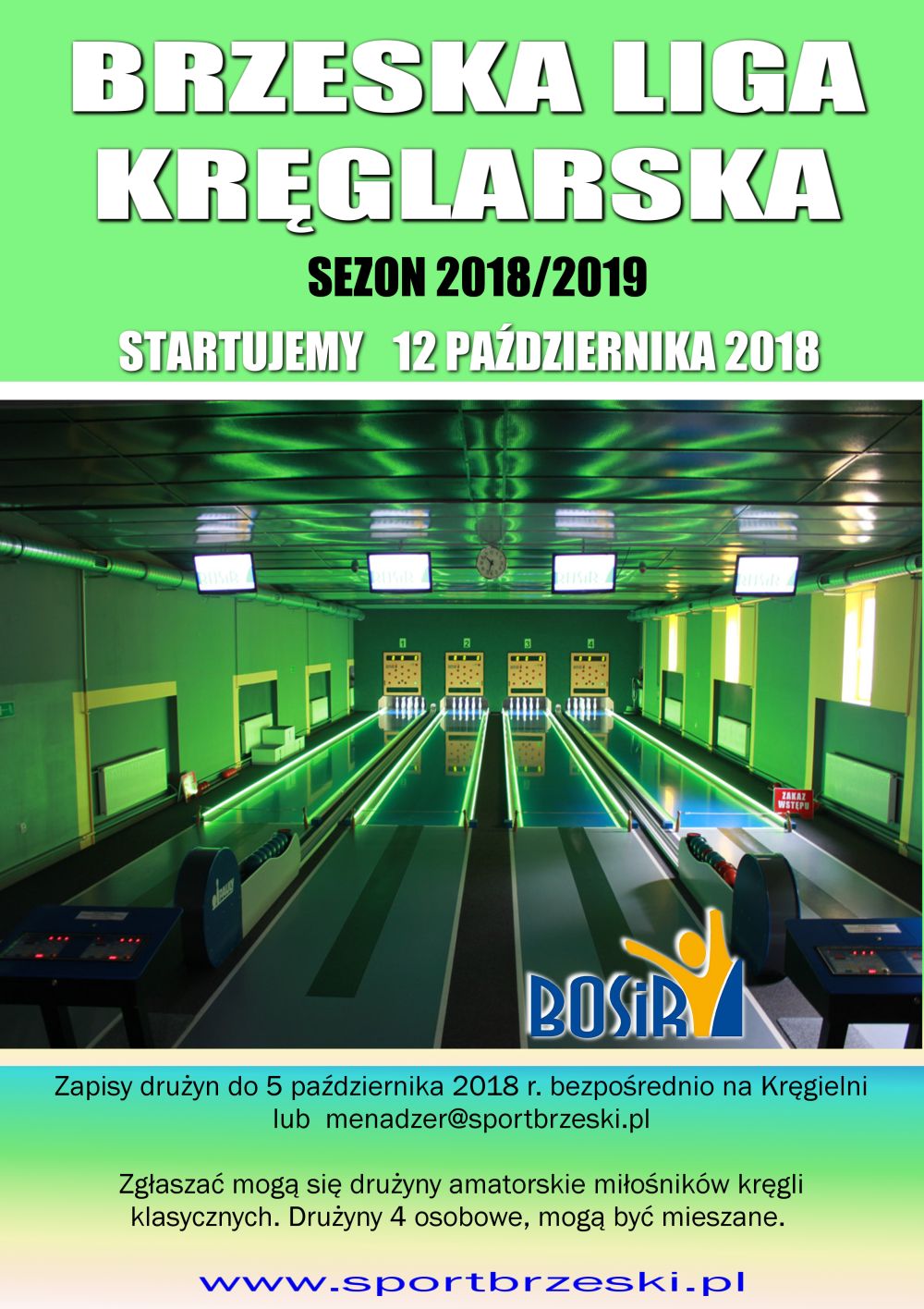 BRZESKA LIGA KRĘGLARSKA -  BOSiR