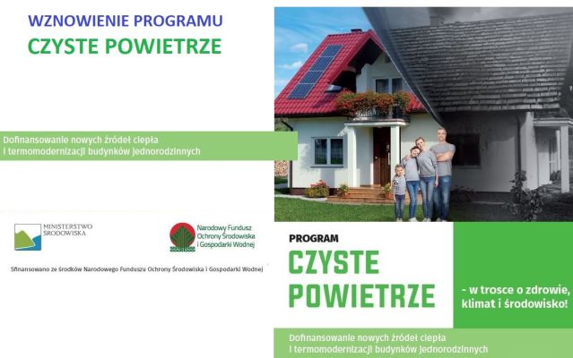 Wznowienie naboru do programu "Czyste powietrze"