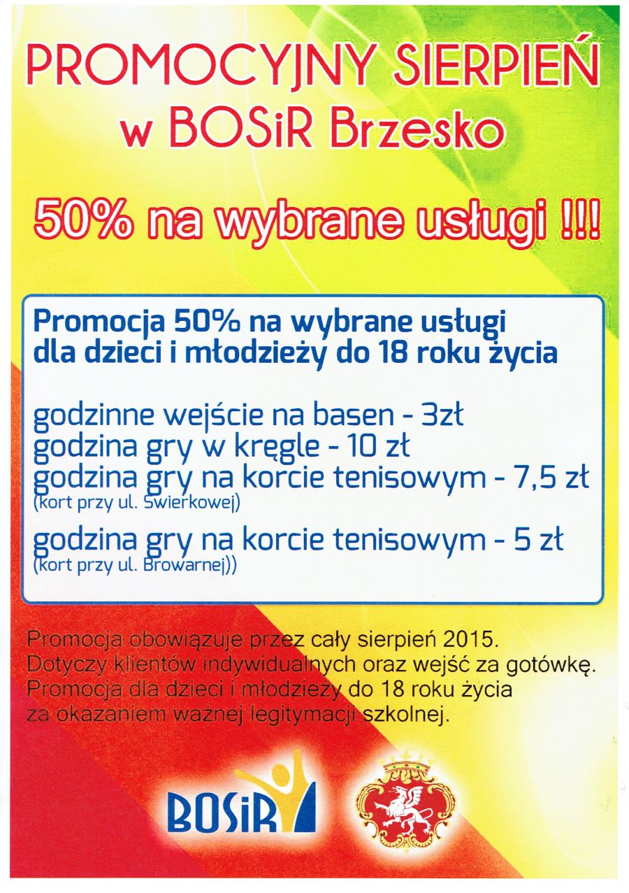 Promocyjny sierpień w BOSiR