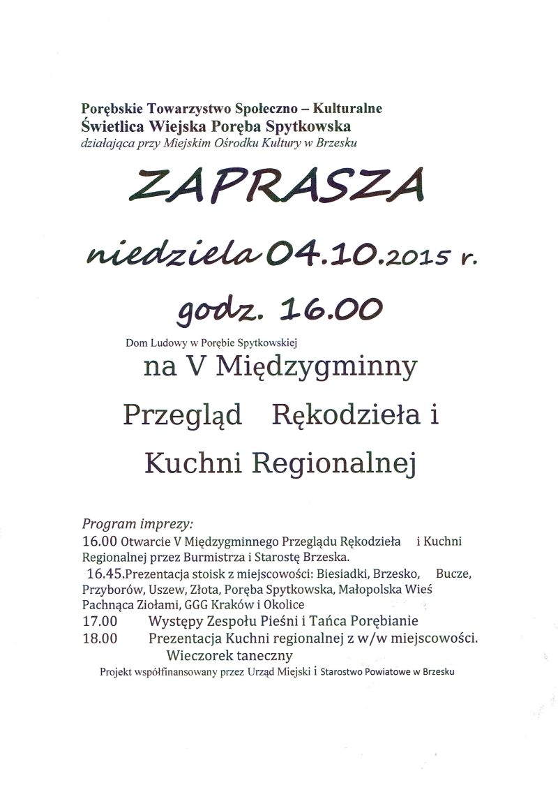 Przegląd Rękodzieła i Kuchni Regionalnej