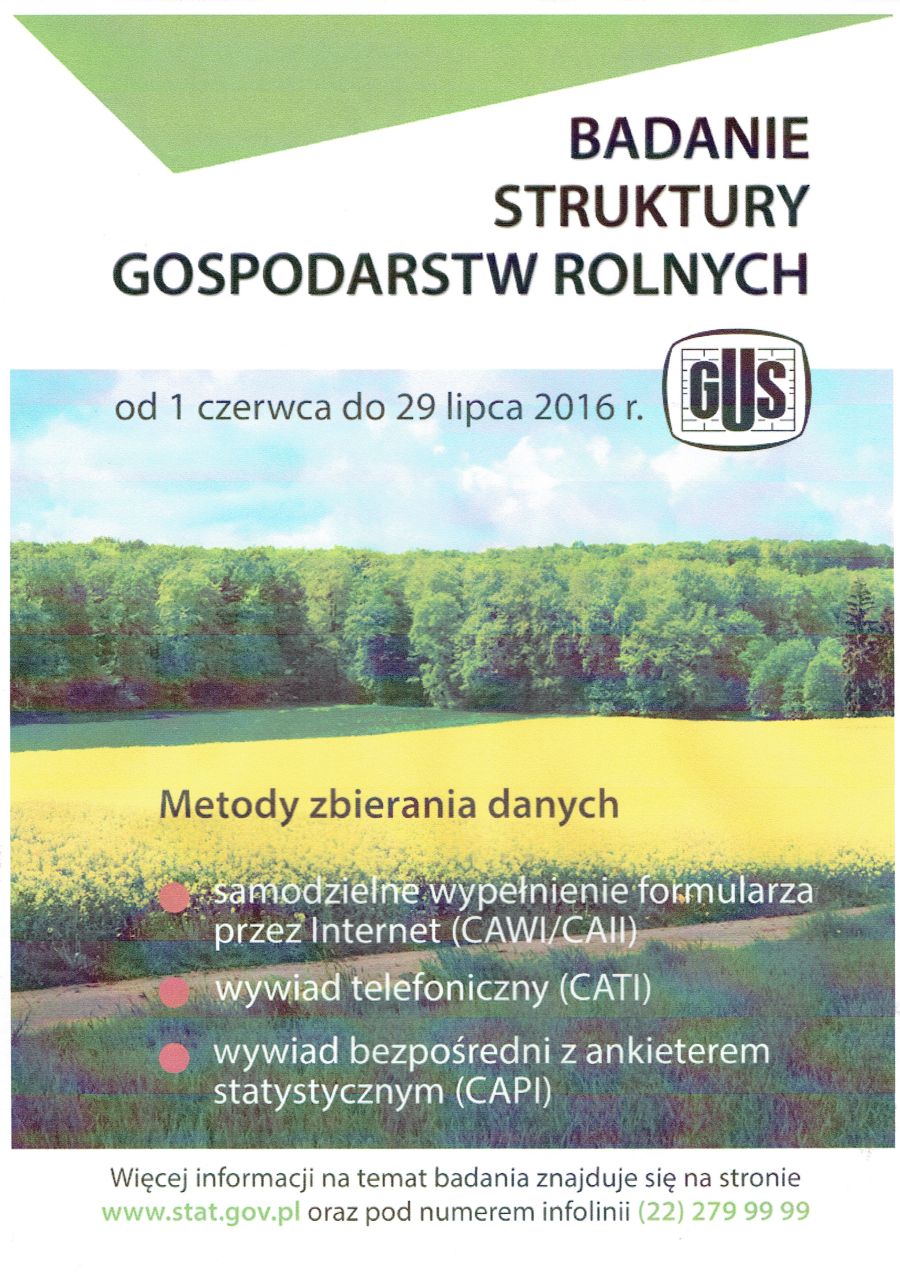 Badanie struktury gospodarstw rolnych