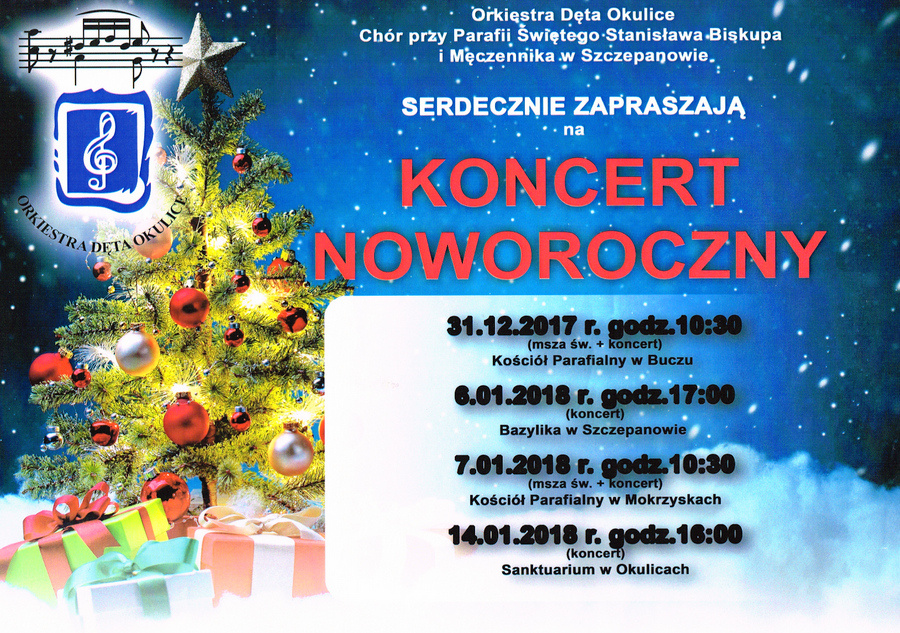 Zaproszenie na koncert noworoczny