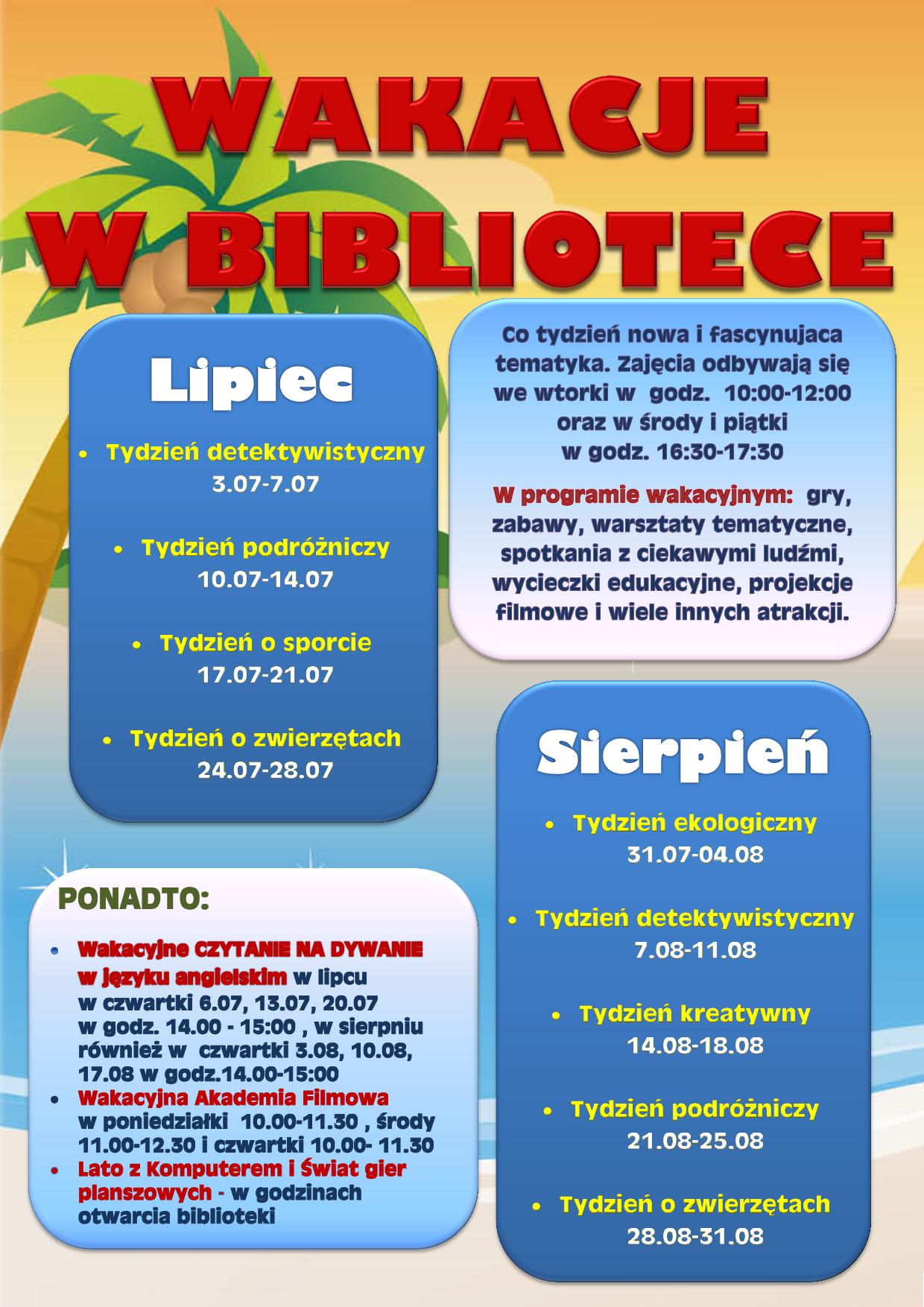 Wakacje w bibliotece