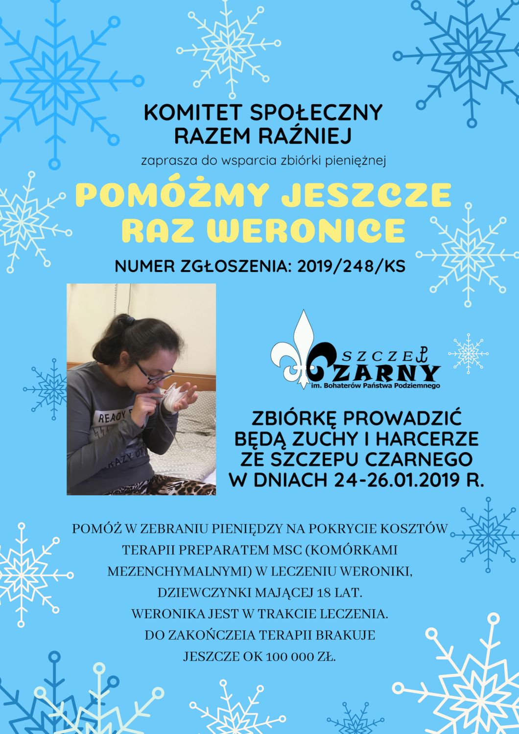 Szczep Czarny z pomocą dla Weroniki