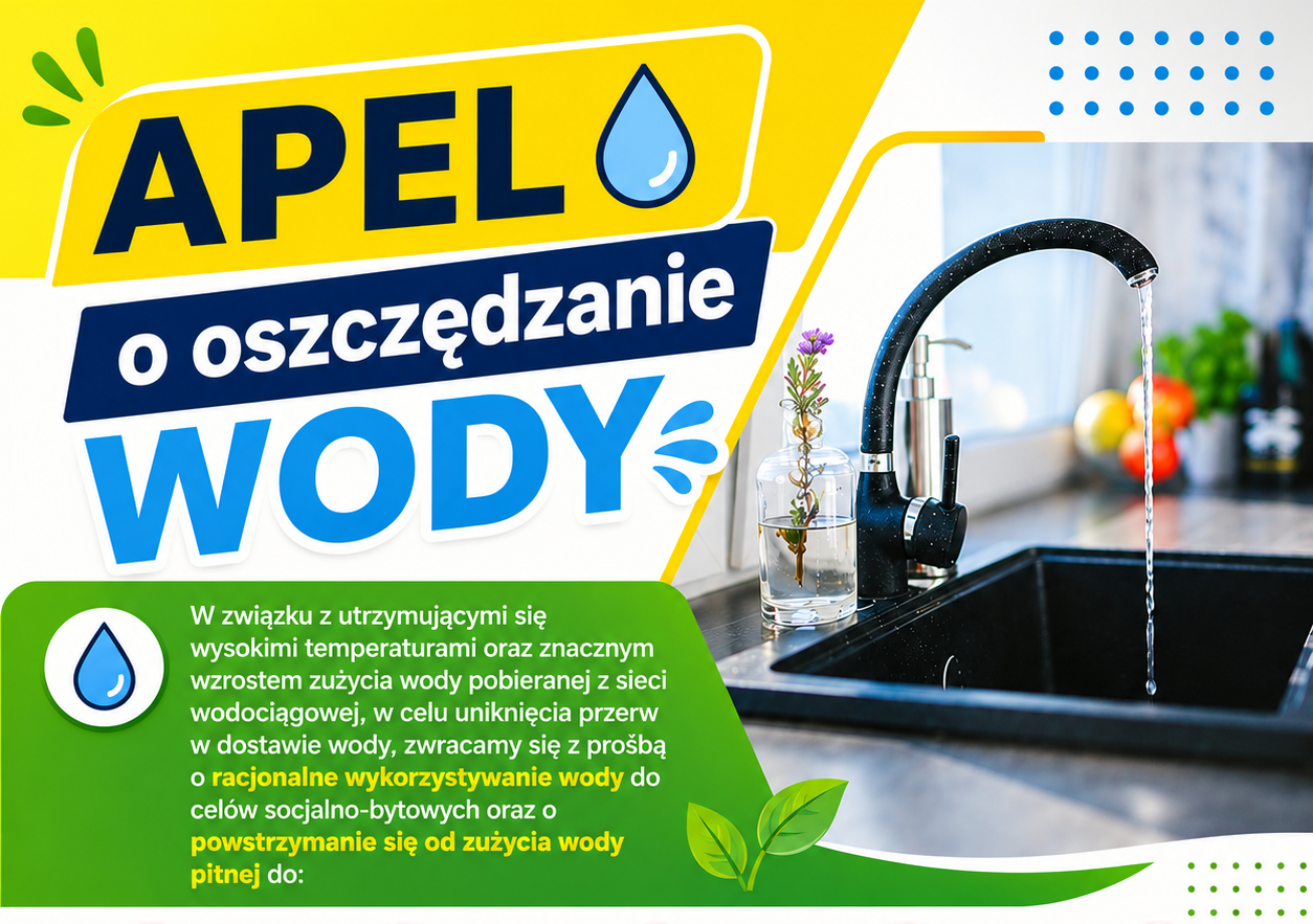 Apel o oszczędzanie wody