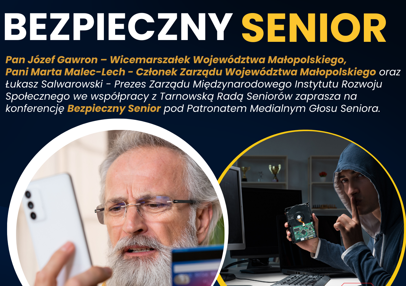 ZAPRASZAMY NA CYKL KONFERENCJI PN. BEZPIECZNY SENIOR