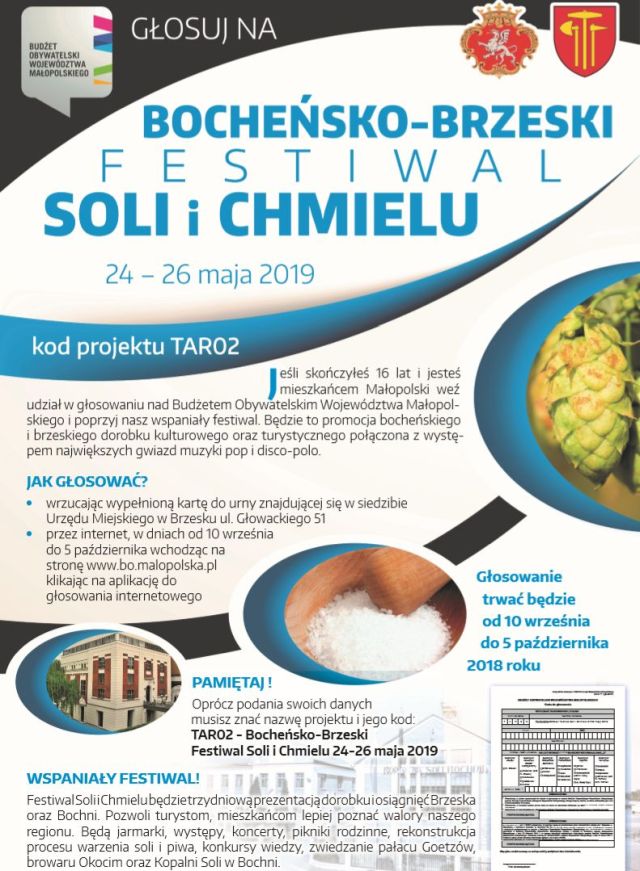 Głosuj na festiwal soli i chmielu