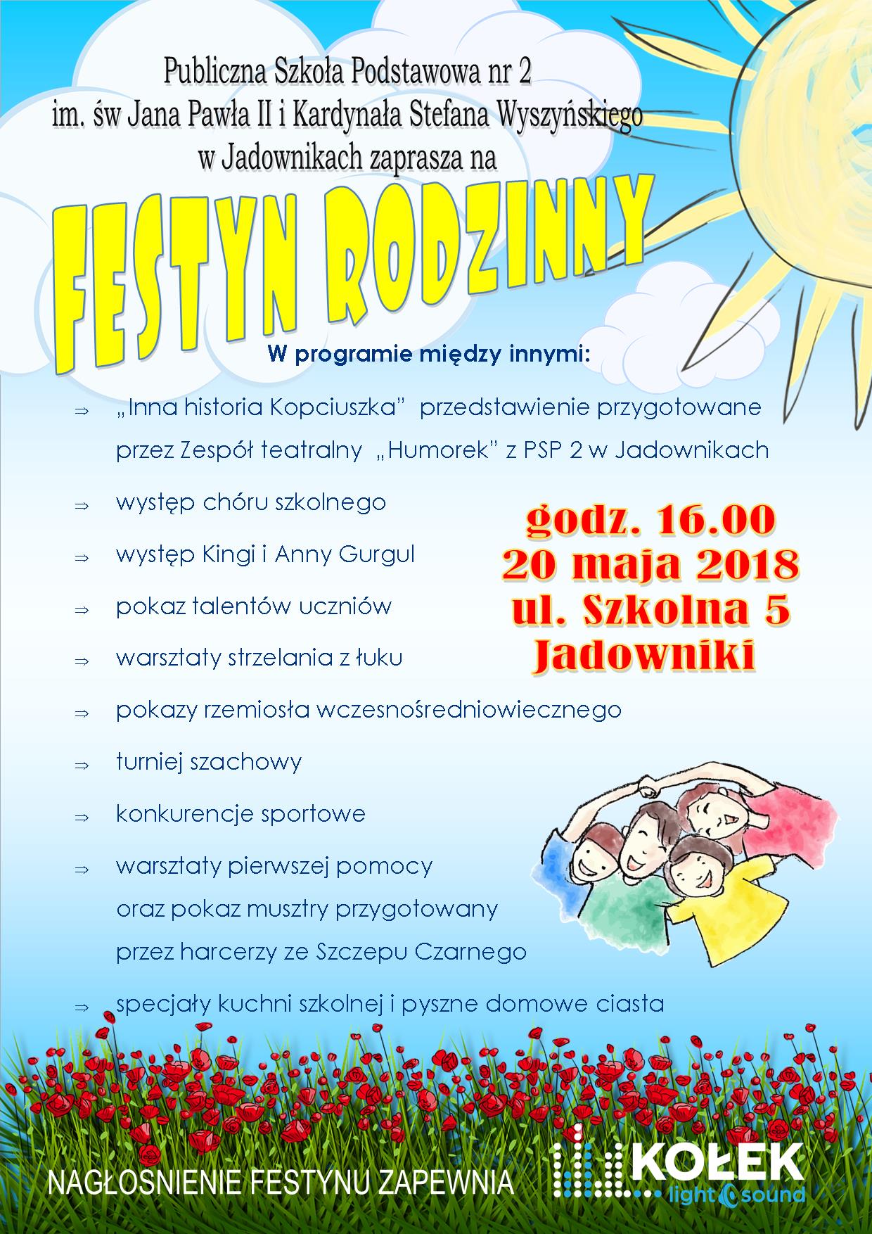 Zaproszenie na festyn rodzinny