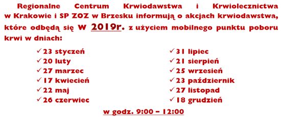 Dla dawców krwi