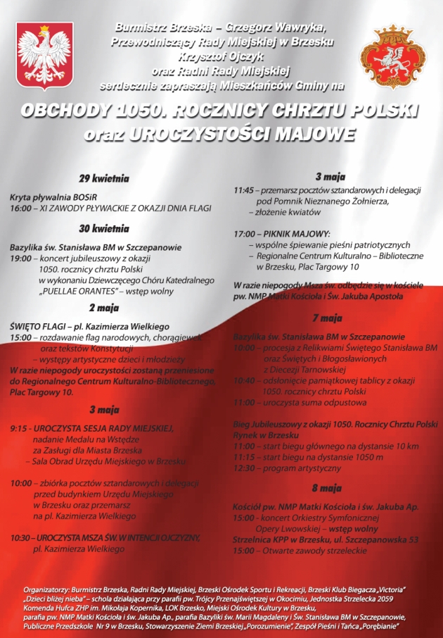 Zaproszenie na majowe święta