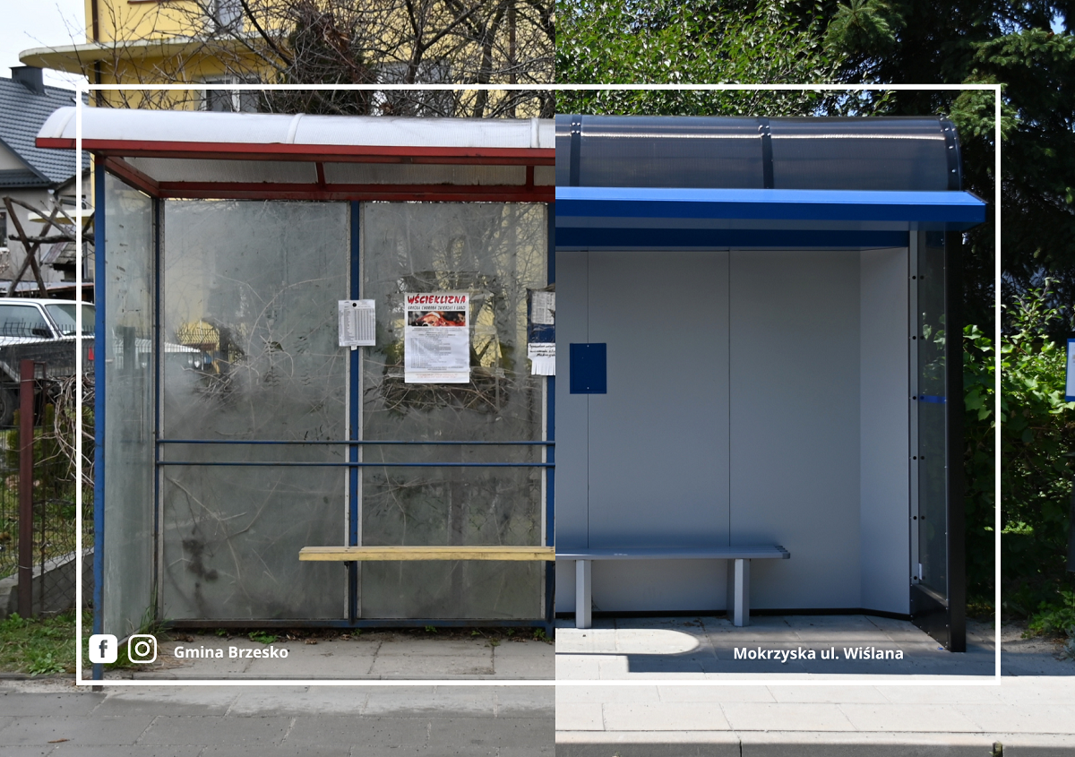 Nowe wiaty przystankowe