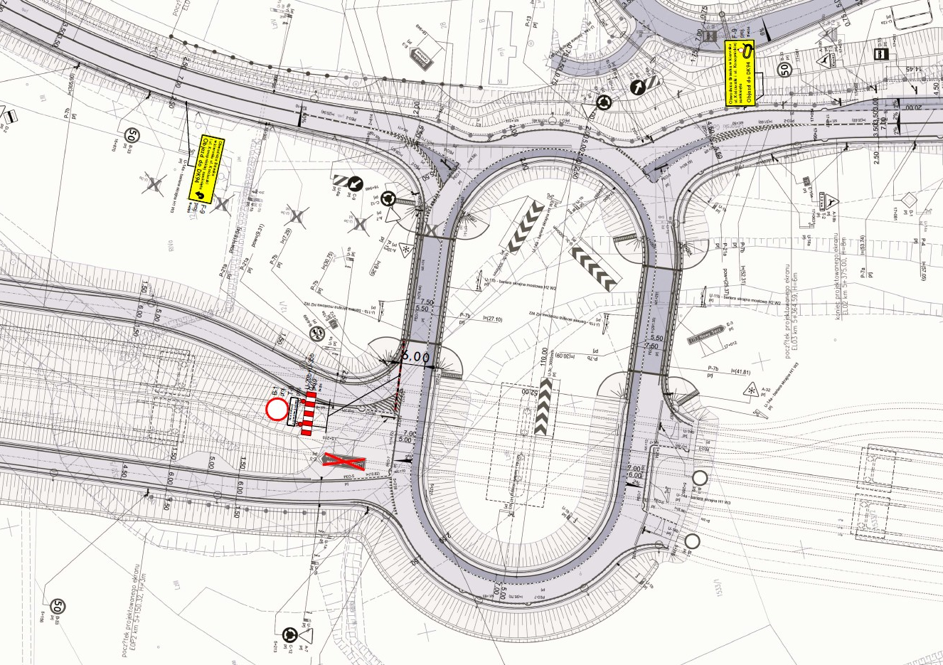 Przedłużenie Czasowej Organizacji Ruchu na DK75 (jezdnia lewa)
