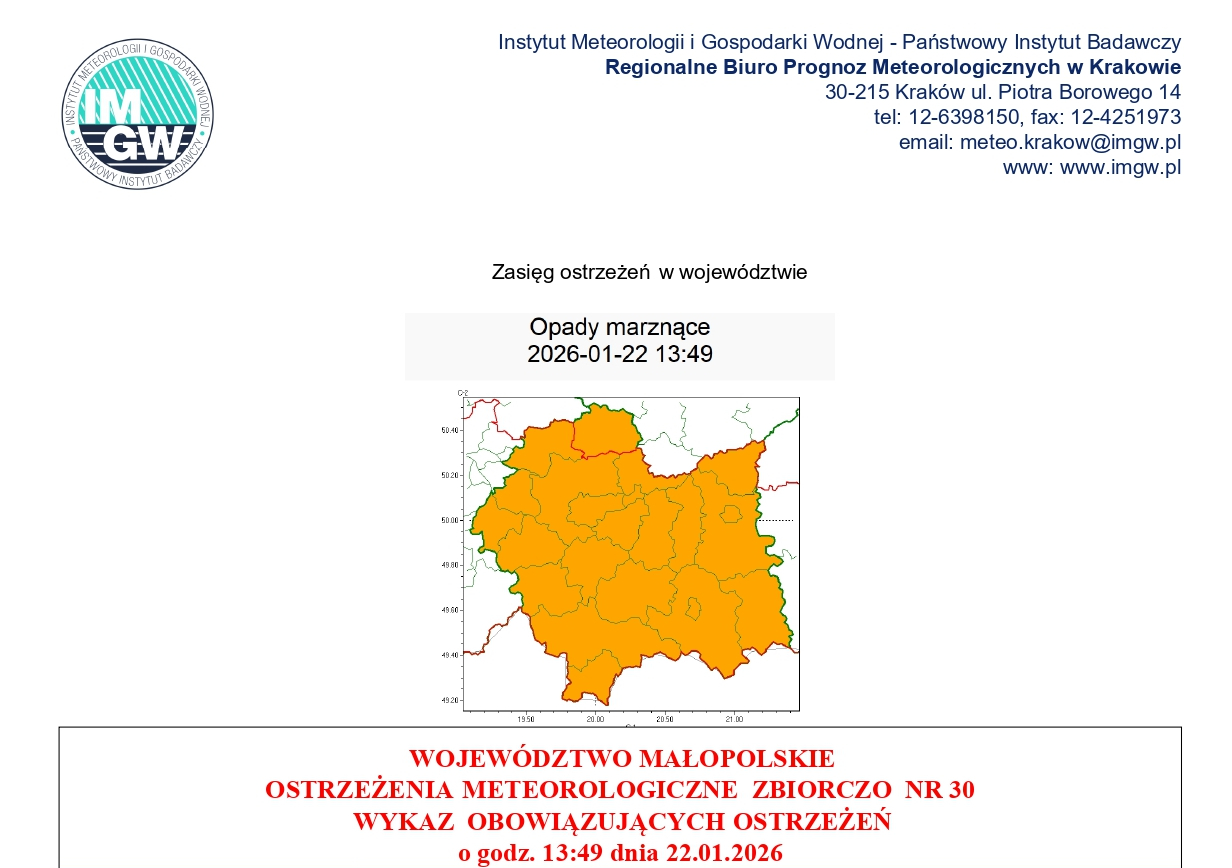 Ostrzeżenie meteorologiczne