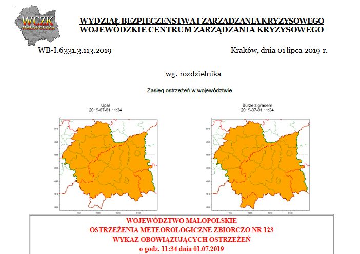 Upały i burze z gradem!