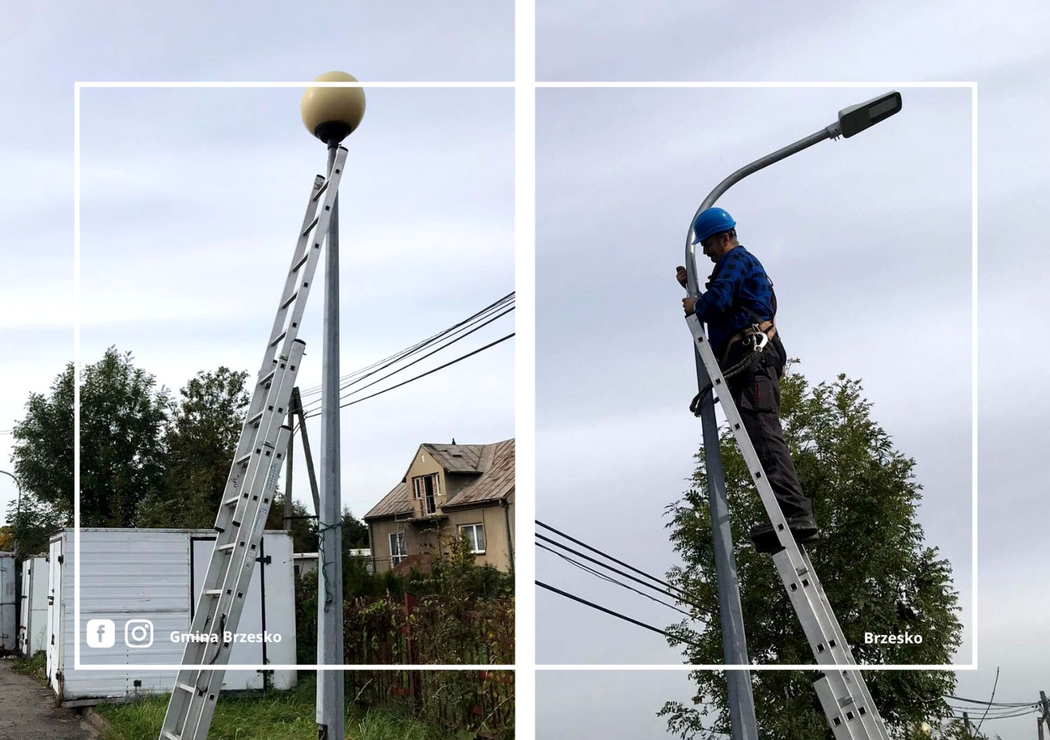 Oświetlenie ulicy Strażackiej