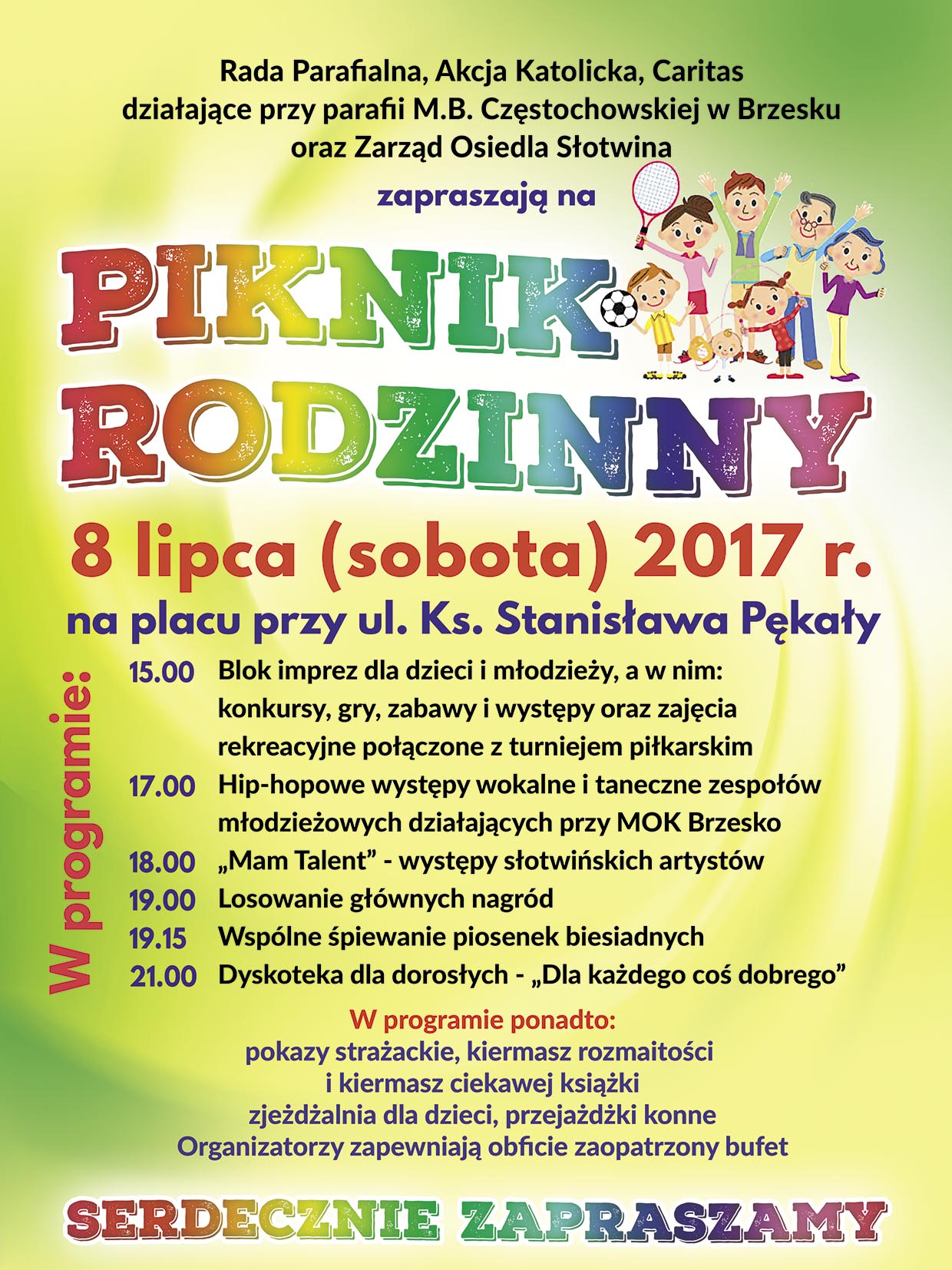 Piknik rodzinny na osiedlu Słotwina