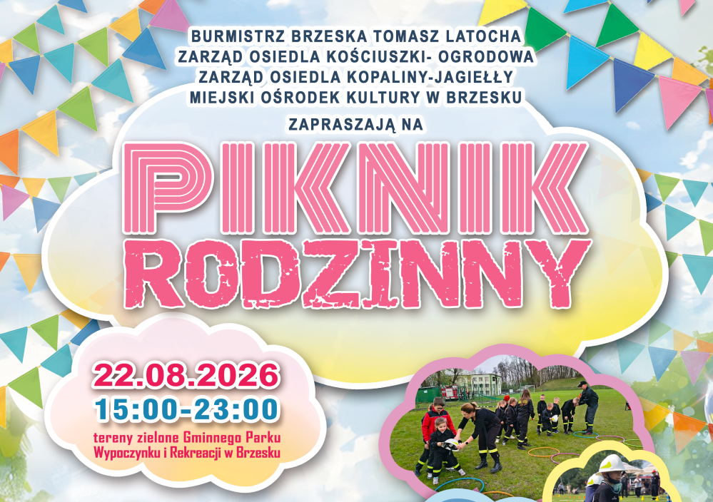 Piknik Rodzinny w Brzesku – 22 sierpnia na terenach zielonych przy RCKB!
