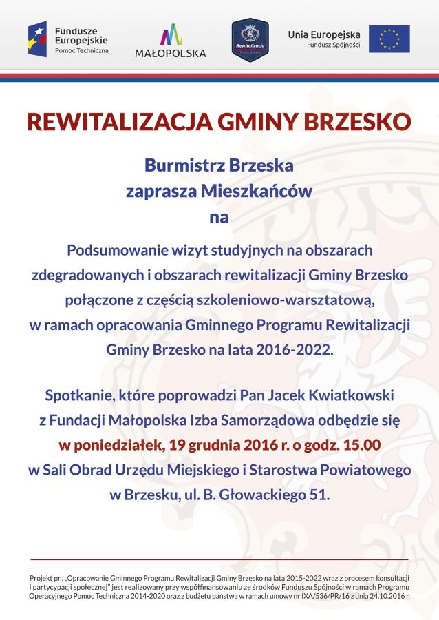 Rewitalizacja gminy Brzesko