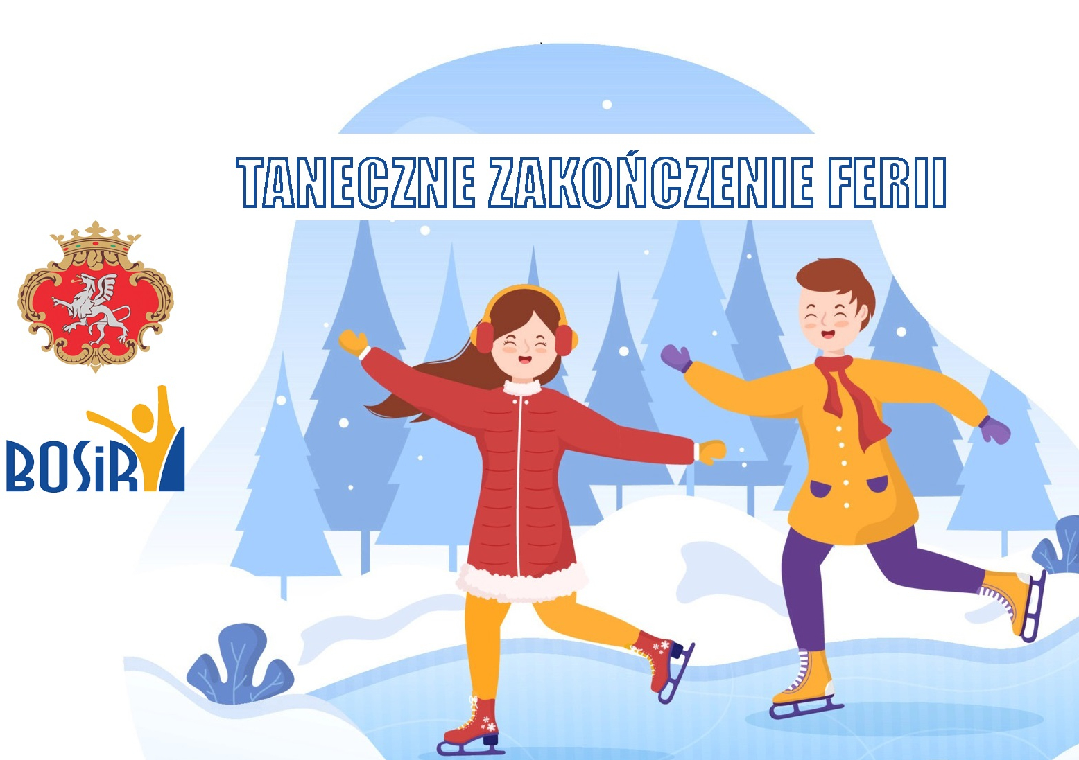 Taneczne zakończenie ferii - zaproszenie