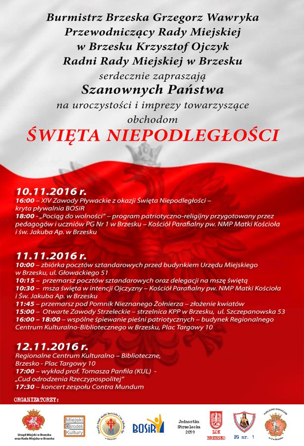Zaproszenie na Święto Niepodległości