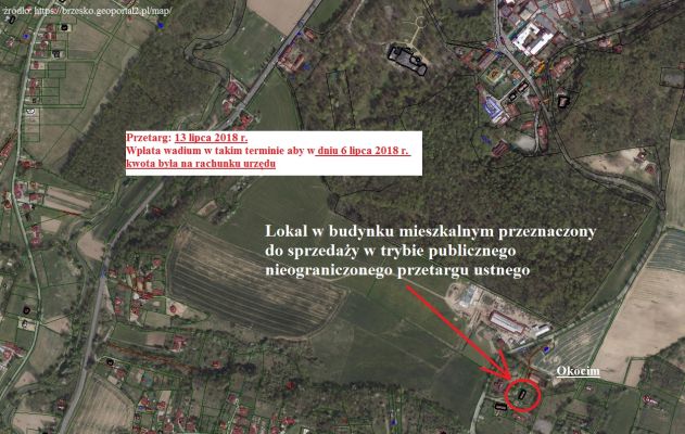 Sprzedaż lokalu mieszkalnego nr 2 w budynku położonym przy ul. Goetzów Okocimskich 47 w Okocimiu