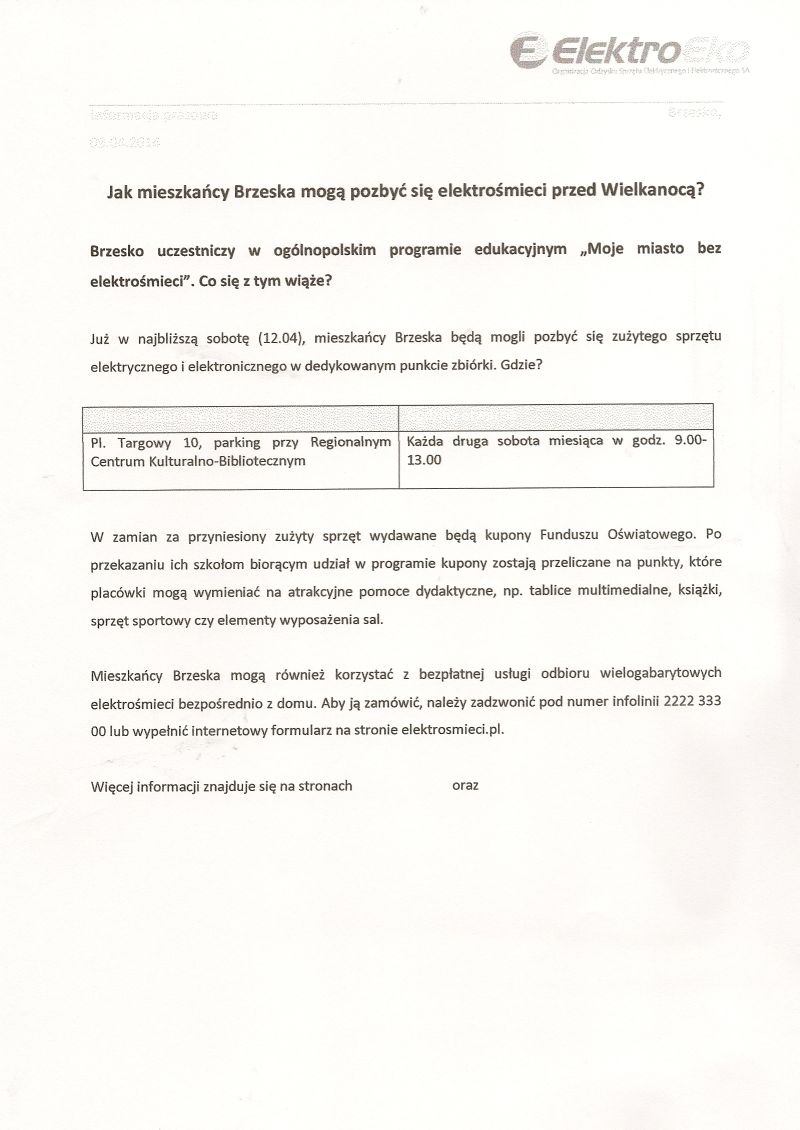 Zbiórka elektrośmieci