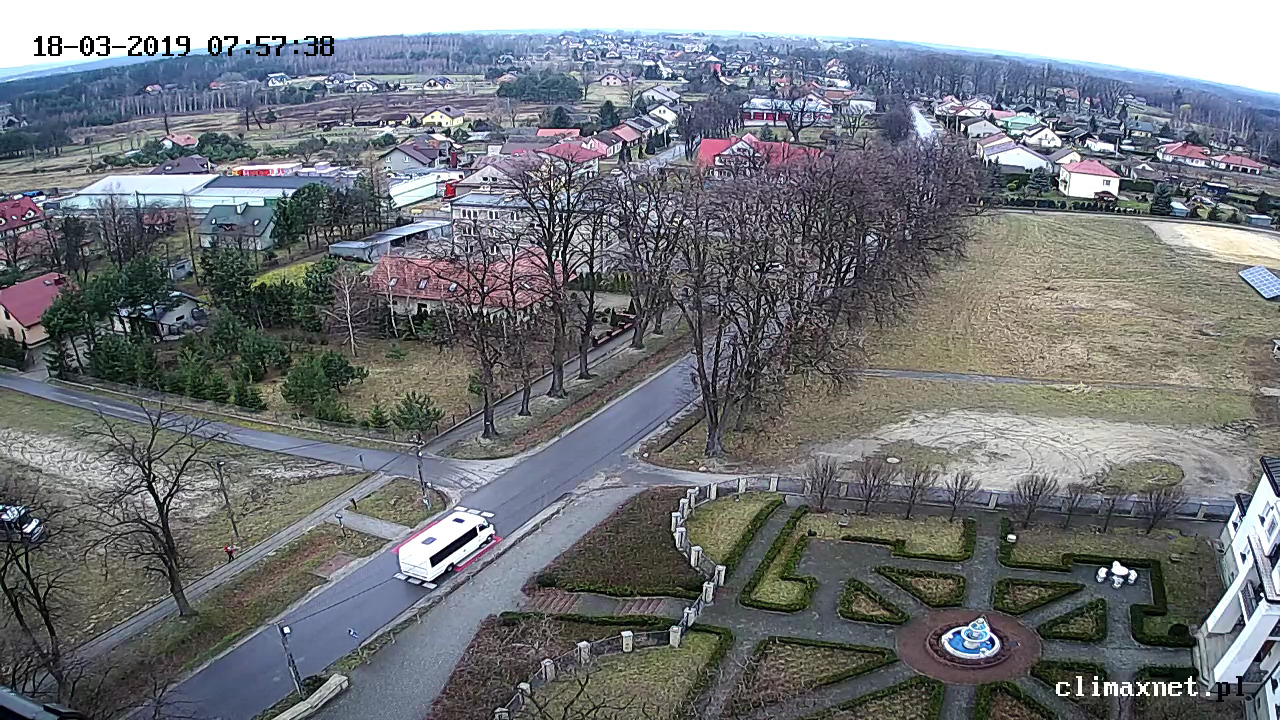 Kamera na wieży kościoła w Szczepanowie