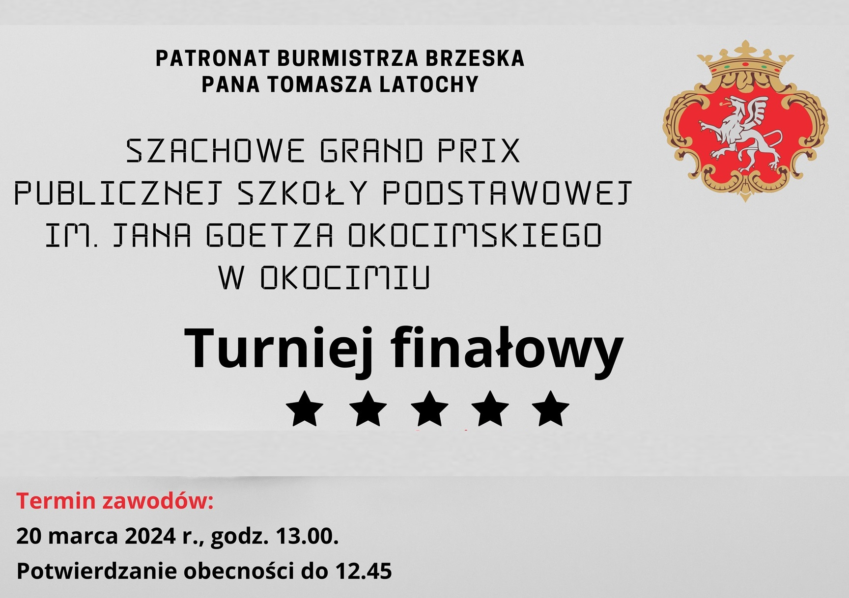 Szachowe Grand Prix PSP w Okocimiu