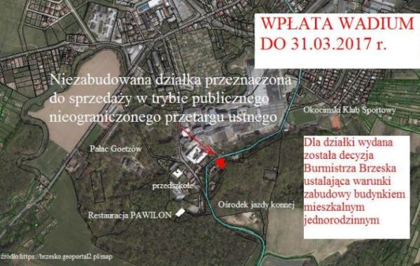 Sprzedaż działki w Brzesku przy ulicy Okocimskiej