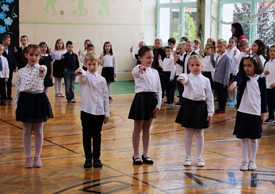 Ślubowanie pierwszoklasistów w ZS-P Brzesko