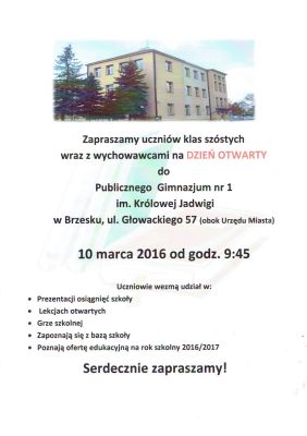DZIEŃ OTWARTY W PG Nr 1 BRZESKO
