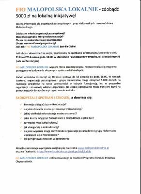 Zdobądź 5000 zł na lokalną inicjatywę! 