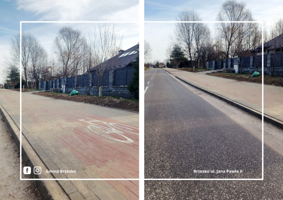 Zmodernizowana ulica Jana Pawła II