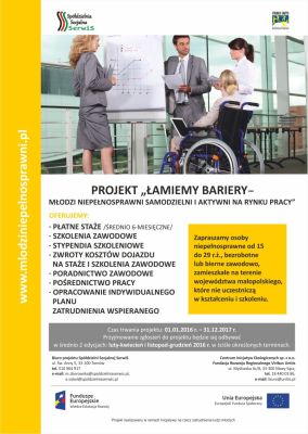 Projekt stażowo-szkoleniowy “Łamiemy bariery”