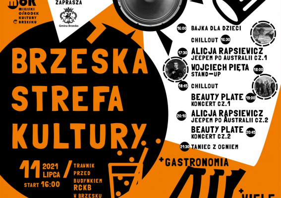 Brzeska Strefa Kultury – letni piknik na trawniku przed budynkiem RCKB