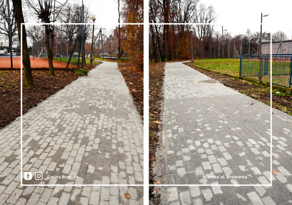 Remonty chodników na Browarnej i Partyzantów