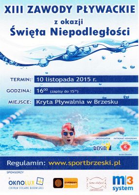 XIII Zawody Pływackie z okazji Św. Niepodległości
