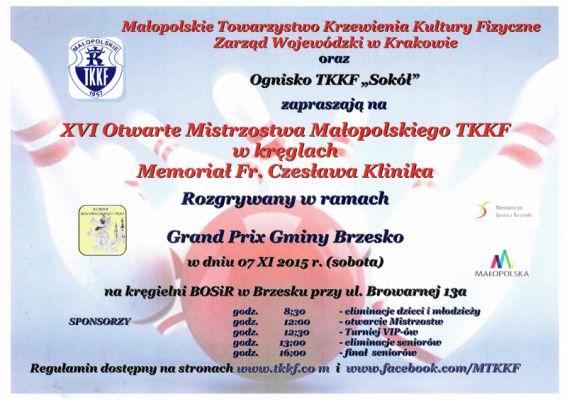 Grand Prix Gminy Brzesko w kręglach klasycznych 