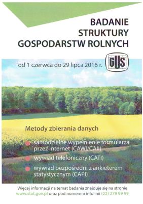 Badanie struktury gospodarstw rolnych