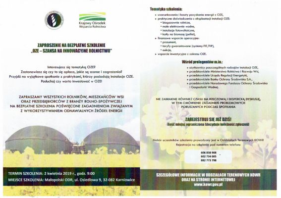 Bezpłatne szkolenie