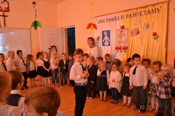 Dzień papieski w przedszkolu w Szczepanowie